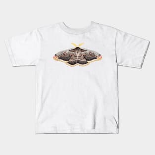 Giant peacock moth painting Kids T-Shirt